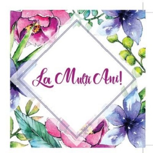 Felicitare - Aniversare , Roz, Standard, Carton