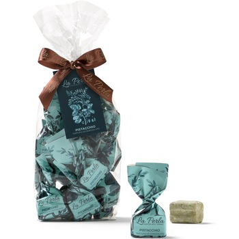 Trufe de ciocolata cu fistic La Perla, 200 g Trufe de ciocolata cu fistic La Perla, 200 g