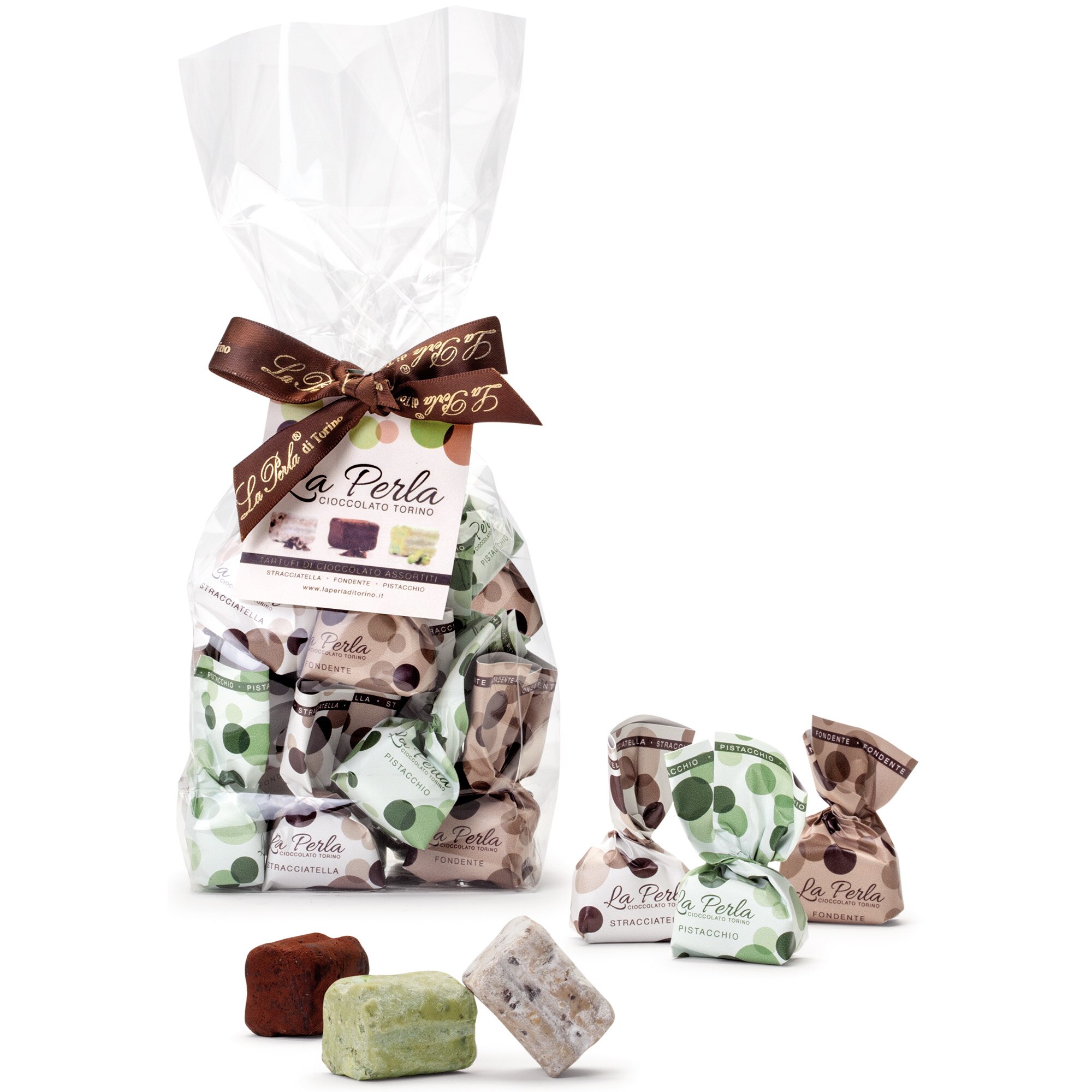 Trufe de ciocolata asortate La Perla Mini, 190 g