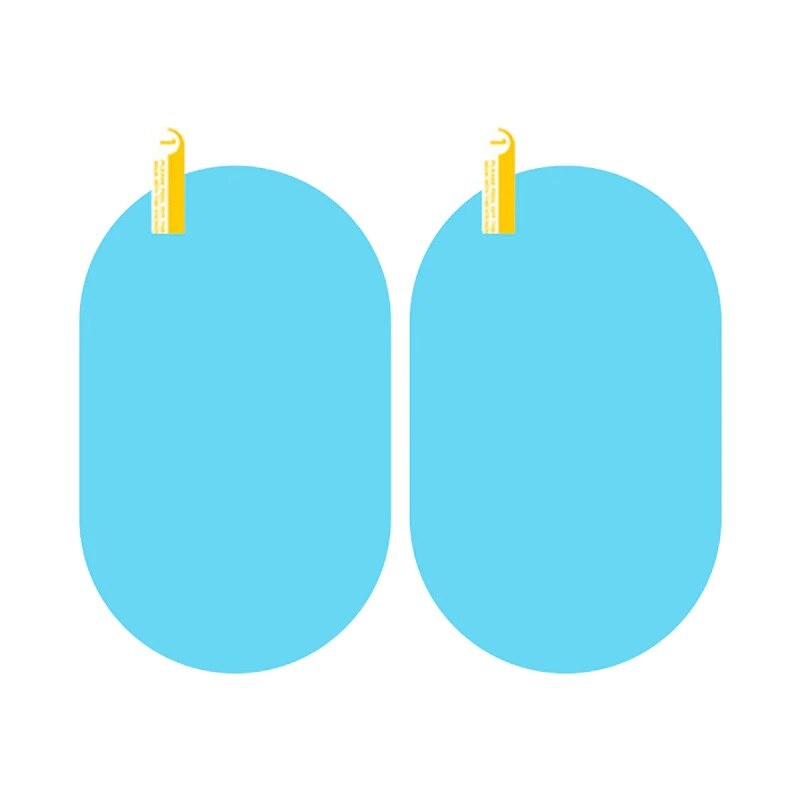 Set 2x Folie Oglinda Auto, Anti-Stropi, Universala Dimensiune 95x135mm, Transparenta