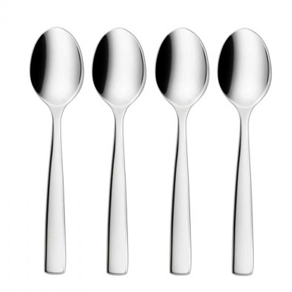 Set 4 lingurite Espresso, inox, Carl Schimidt Sohn, pentru cafea, cappuccino, 11 cm, argintiu