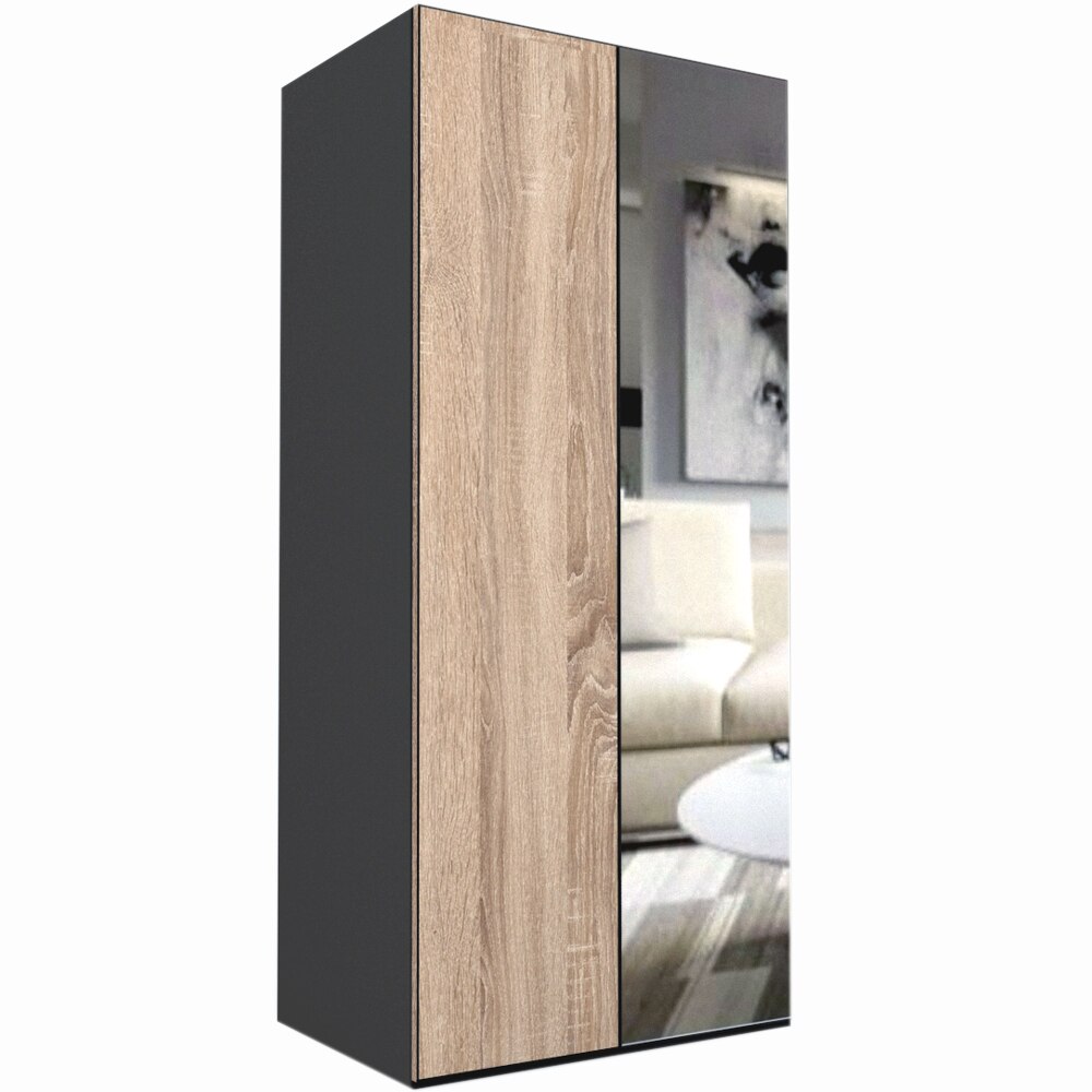 Dulap Genarom LEX C, Decor 3025 / Oglinda, 100 x 240 x 66 cm