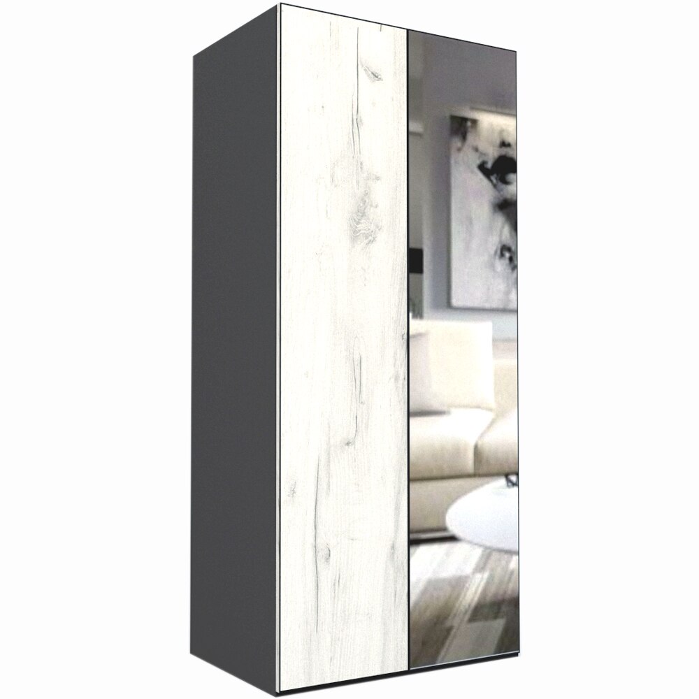 Dulap Genarom LEX A, Decor K001 / Oglinda, 100 x 240 x 66 cm