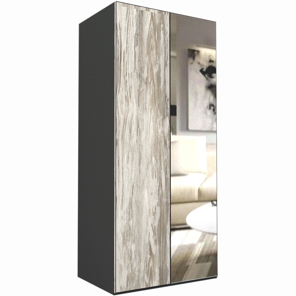 Dulap Genarom LEX D, Decor K084 / Oglinda, 100 x 218 x 66 cm