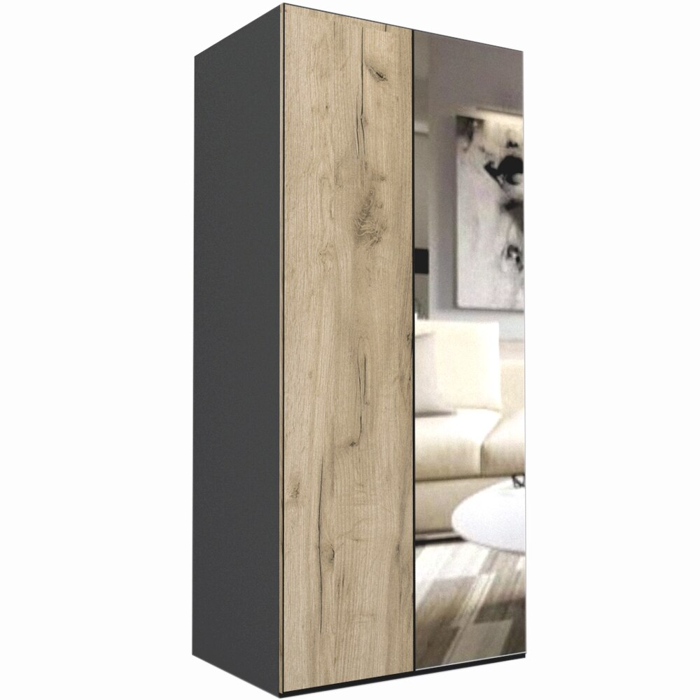 Dulap Genarom LEX A, Decor K002 / Oglinda, 100 x 240 x 66 cm