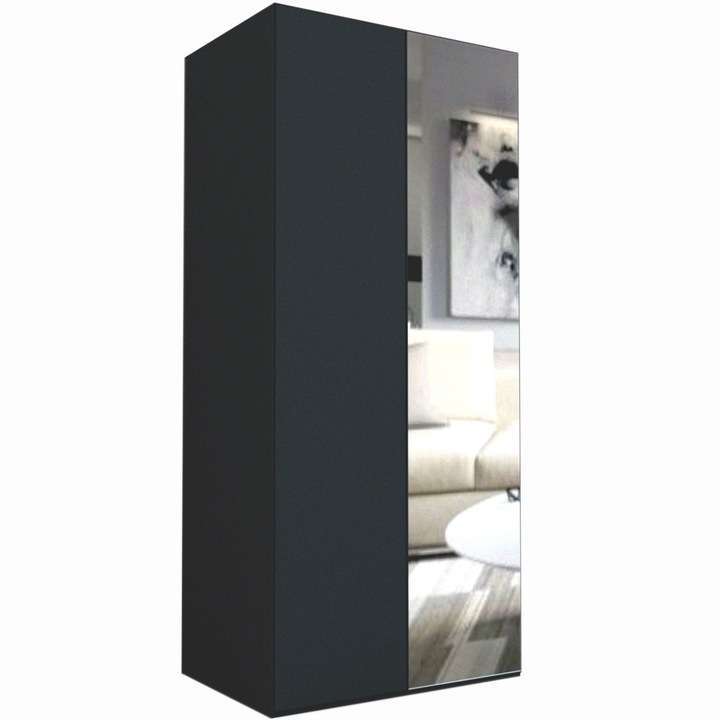 Dulap Genarom LEX C, Decor 0164 / Oglinda, 100 x 240 x 66 cm