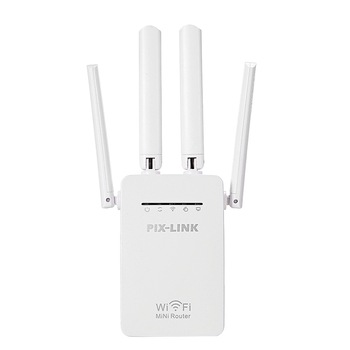 Amplificator repetare semnal retea Wireless Pix-Link WR09, 300Mb 2.4Ghz, cu ecuritate criptare WPA / WPA2, WPA-PSK / WPA2-PSK, Alb Amplificator repetare semnal retea Wireless Pix-Link WR09, 300Mb 2.4Ghz, cu ecuritate criptare WPA / WPA2, WPA-PSK / WPA2-PSK, Alb
