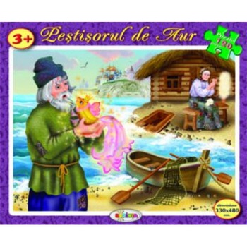 Puzzle - Pestisorul de aur, 120 piese Puzzle - Pestisorul de aur, 120 piese