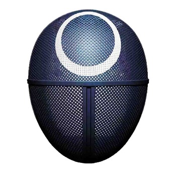 Masca de plastic, Jocul Calamarului, Cerc, plastic, negru, 24 cm Masca de plastic, Jocul Calamarului, Cerc, plastic, negru, 24 cm