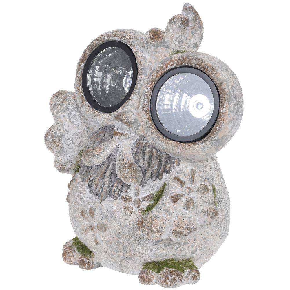 Lampa solara pui, Progarden, Led, Piatra, Gri