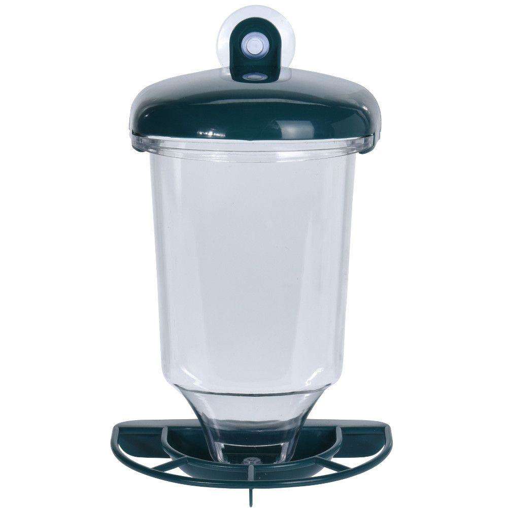 Hranitor exterior pasari, Progarden, Sticla, Ventuza, Albastru