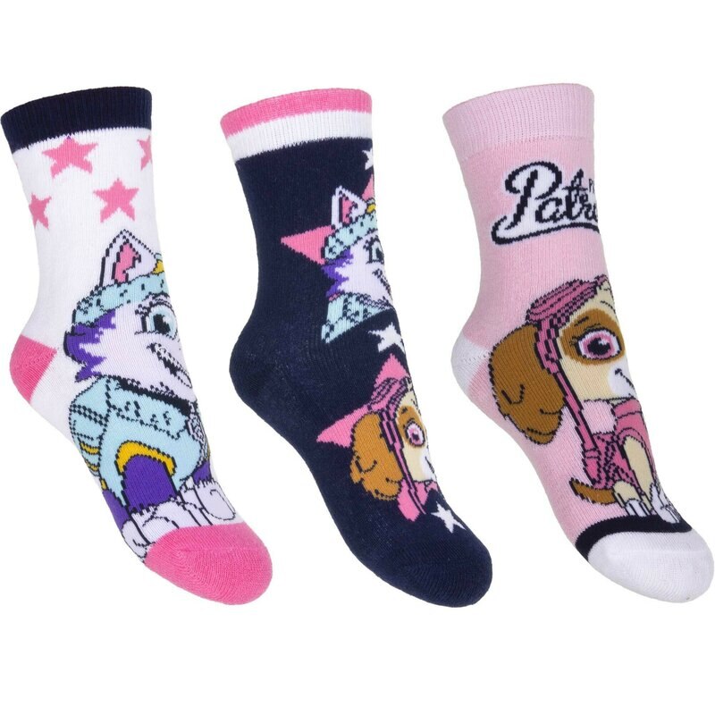 Set 3 sosete, 67%bumbac, Paw Patrol, multicolor 24-26