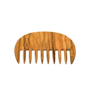 Pieptene AFRO, lemn de maslin, dinti rari Pieptene AFRO, lemn de maslin, dinti rari