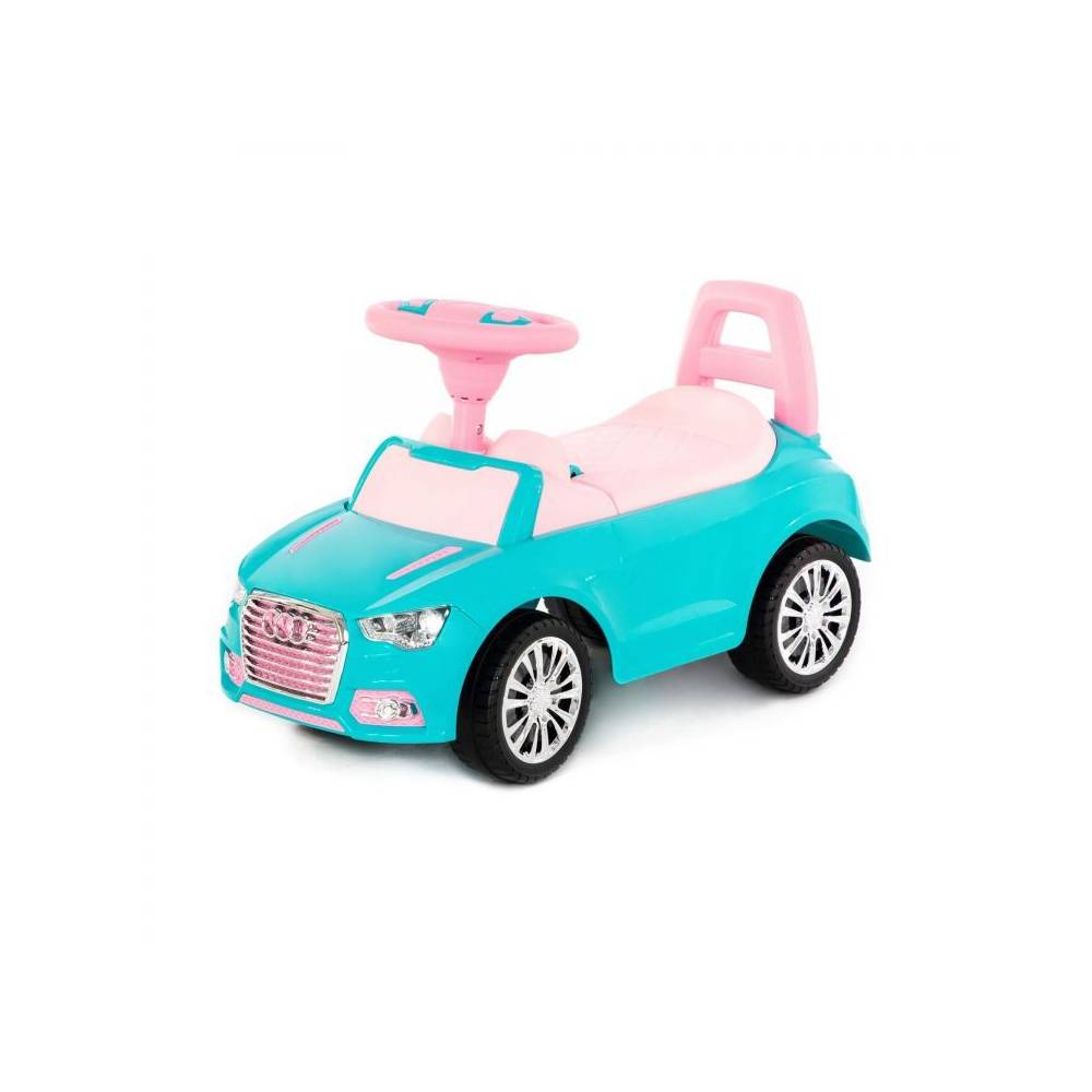 Masinuta de Jucarie SuperCar, Bigshot BS4576, Volan cu Butoane cu Efecte Sonore, Roz - Verde