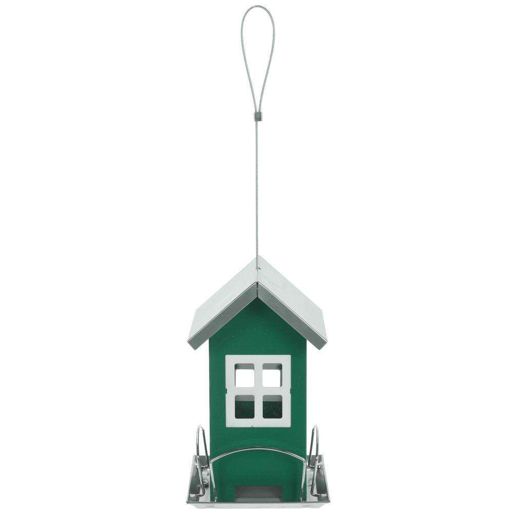 Hranitor exterior pasari, Progarden, Metal, 20 cm, Verde
