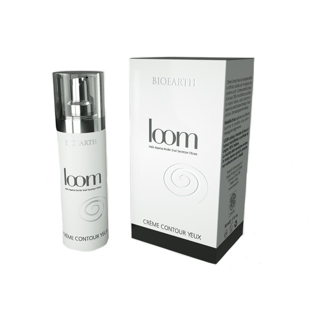 Crema bio pentru contur ochi, extract melc Loom Bioearth, 30 ml