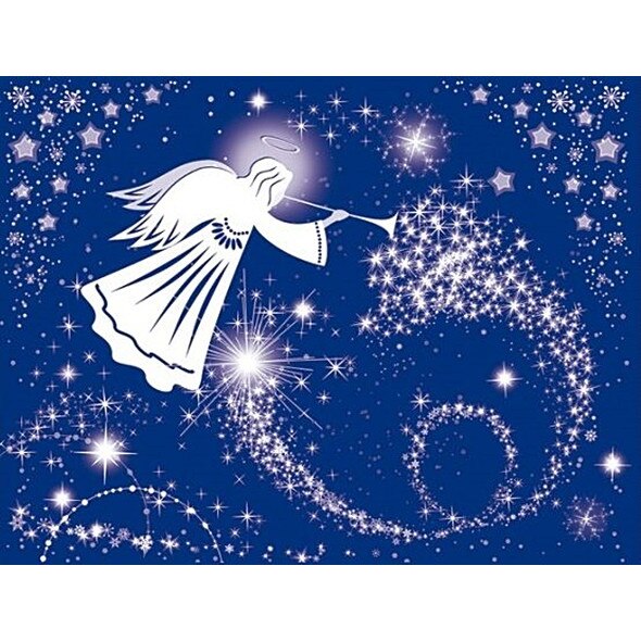 Sticker pentru geam - ingeras de basm, 30 x 42 cm