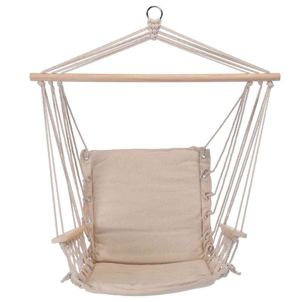 Hamac brazilian, Ambiance, Textil/Lemn, 120 kg, 50x50x90 cm, Bej