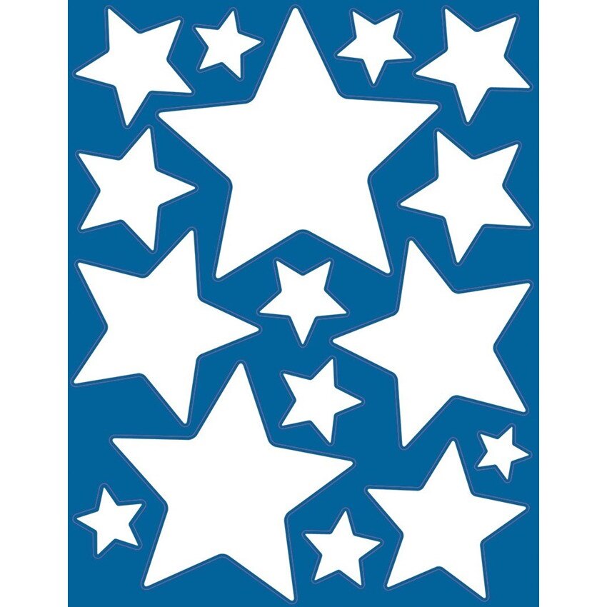 Sticker pentru geam de iarna - stele, 29 x 41 cm