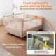 Bariera protectie pat Empria, model Basic interconectabil, reglabil si culisant, inaltime ajustabila 62-93 cm, 160 cm