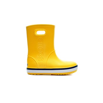 Ghete copii Crocs Crocband Rain Boot Kids, Galben, 22-23 Ghete copii Crocs Crocband Rain Boot Kids, Galben, 22-23