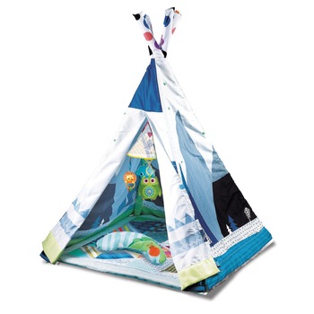 Cort de joaca KikkaBoo Teepee cu salteluta de activitati 2in1 Adventure Boy Cort de joaca KikkaBoo Teepee cu salteluta de activitati 2in1 Adventure Boy