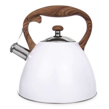 Ceainic cu fluier, Orion, Otel inoxidabil, Alb, 3.5 L Ceainic cu fluier, Orion, Otel inoxidabil, Alb, 3.5 L
