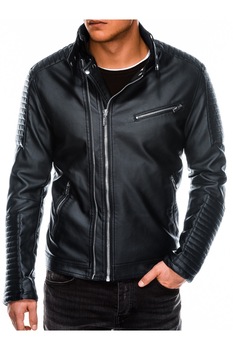 Geaca premium barbati - C413, Negru, M Geaca premium barbati - C413, Negru, M