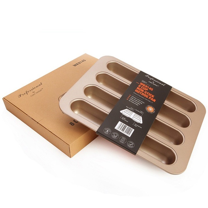 8. tálca mini Hot Dog formák CHEFMADE