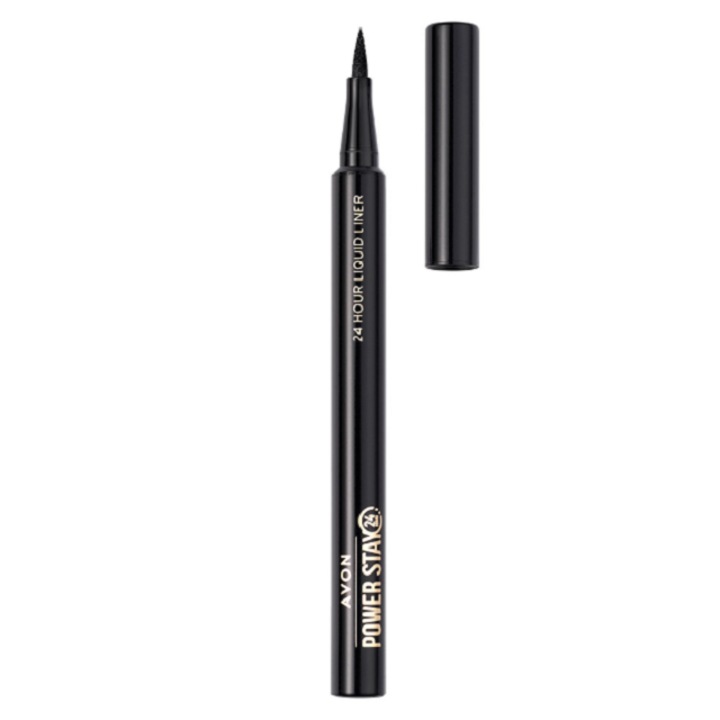 Creion de ochi lichid ultra-rezistent Power Stay, Blackest Black, Avon 1.2 ml