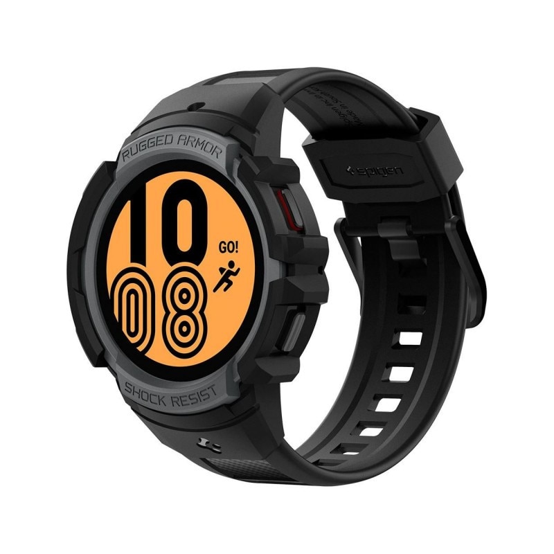 Curea Ceas Spigen Rugged Armor Compatibila Cu Samsung Galaxy Watch 4 40mm, Charocal Grey