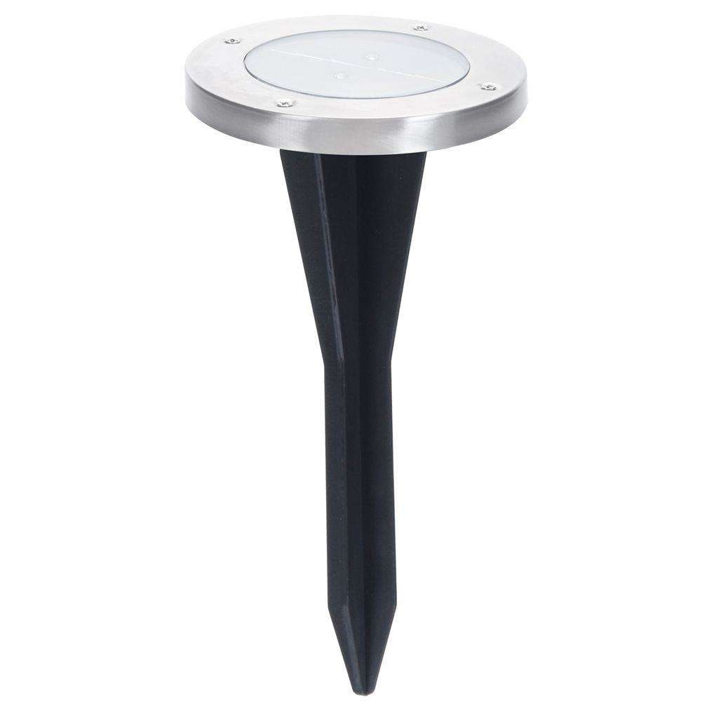 Lampa solara LED, Progarden, Lumina alba, 2.5x10 cm, Negru