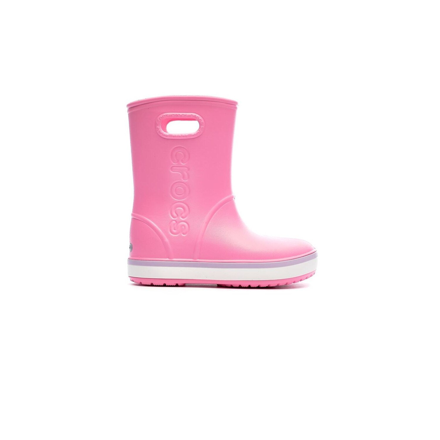 Ghete copii Crocs Crocband Rain Boot Kids, Roz