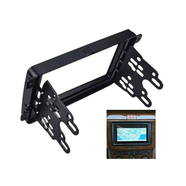 2din адаптерна рамка за навигация mp3 плейър съвместим с VW Passat B6 B7 CC Touran Tiguan Golf Plus Jetta T5 Skoda Superb Fabia Seat