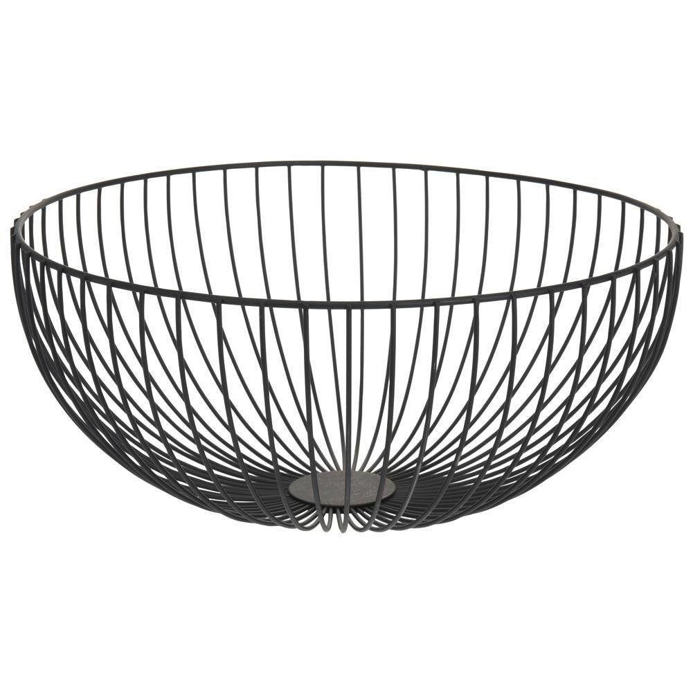 Cos pentru fructe, HIT, Metal, Negru, 35 cm