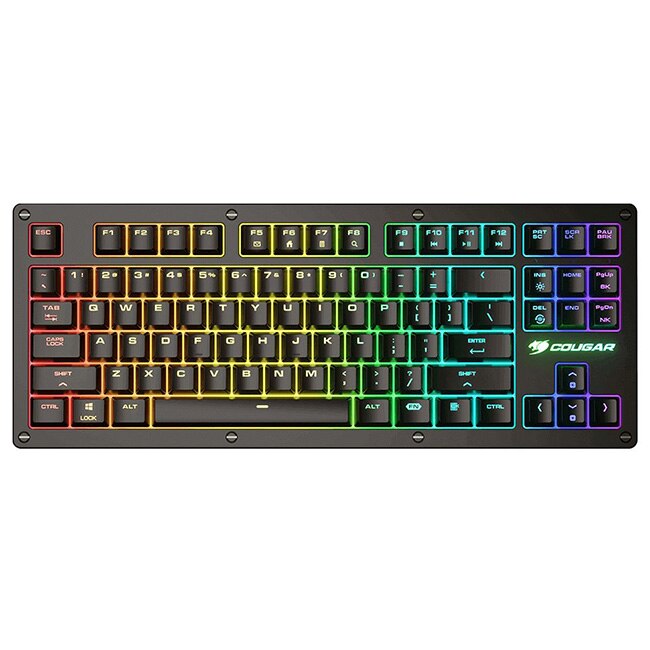 Tastatura gaming Cougar Puri Tkl, RGB, Negru