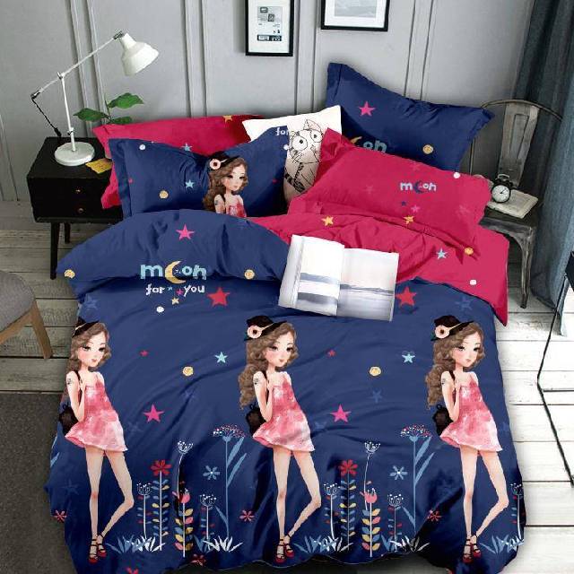 Lenjerie 6 piese din Bumbac Finet, model Fashion Girl 235 x 240