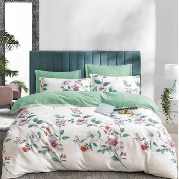 Lenjerie 6 piese din Bumbac Finet, model Flori v 235 x 240 Lenjerie 6 piese din Bumbac Finet, model Flori v 235 x 240