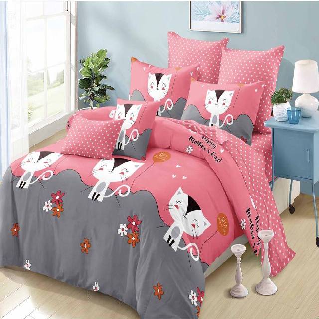 Lenjerie 6 piese din Bumbac Finet, model Happy Mother's Day 235 x 240