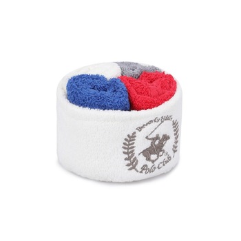 Set 4 prosoape bumbac 100%, dimensiune 30x30 cm, Beverly Hills Polo Club, Wash 11 White Red Blue Grey Set 4 prosoape bumbac 100%, dimensiune 30x30 cm, Beverly Hills Polo Club, Wash 11 White Red Blue Grey