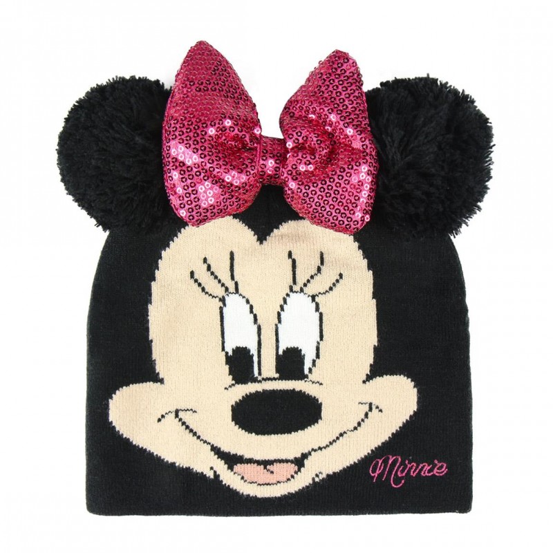 Caciula Minnie Mouse Cu Fundita , 2200005884, Negru