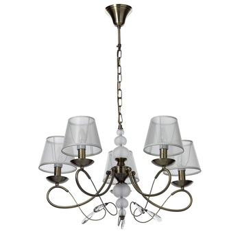 Candelabru, MW-LIGHT, Federica, 5 becuri, cu cristale, 40W, E14 Candelabru, MW-LIGHT, Federica, 5 becuri, cu cristale, 40W, E14