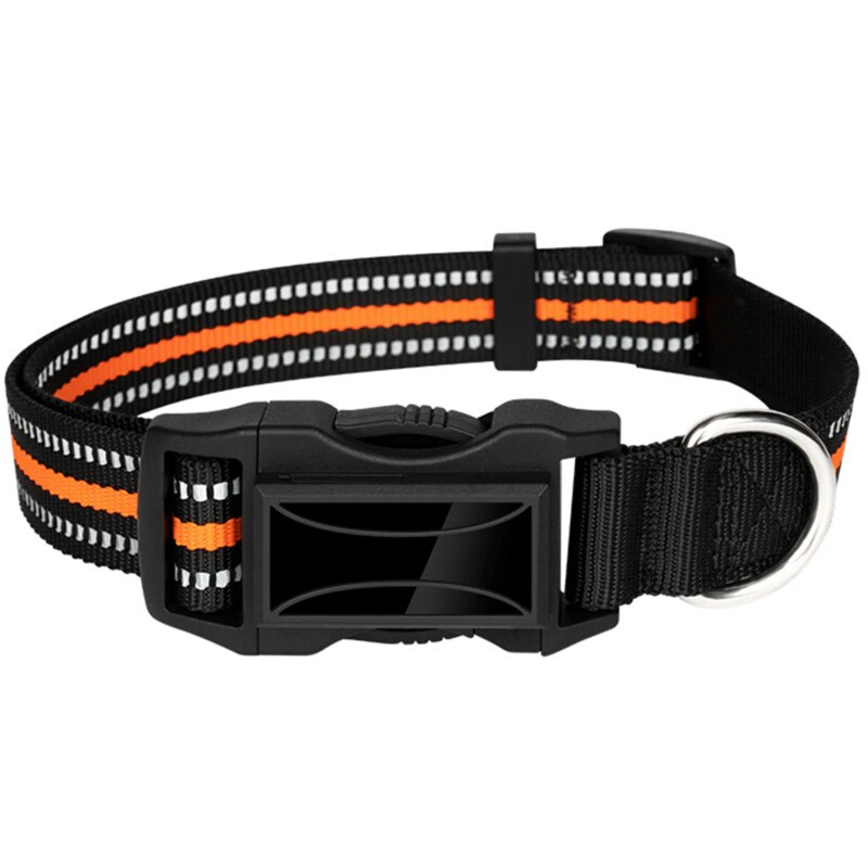 Zgarda cu GPS Tracker pentru caini si animale iUni F89, GPS BDS LBS AGPS, Negru/Portocaliu