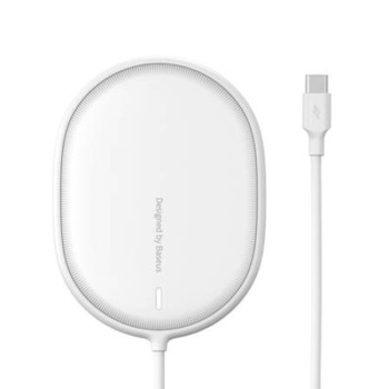 Incarcator wireless Baseus Light, WXQJ-02, Pentru seria iPhone12, Alb, 15W Incarcator wireless Baseus Light, WXQJ-02, Pentru seria iPhone12, Alb, 15W