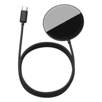 Incarcator wireless Baseus Simple Mini Magnetic, MagSafe, WXJK-F01, Pentru seria iPhone12, Negru, 15W Incarcator wireless Baseus Simple Mini Magnetic, MagSafe, WXJK-F01, Pentru seria iPhone12, Negru, 15W