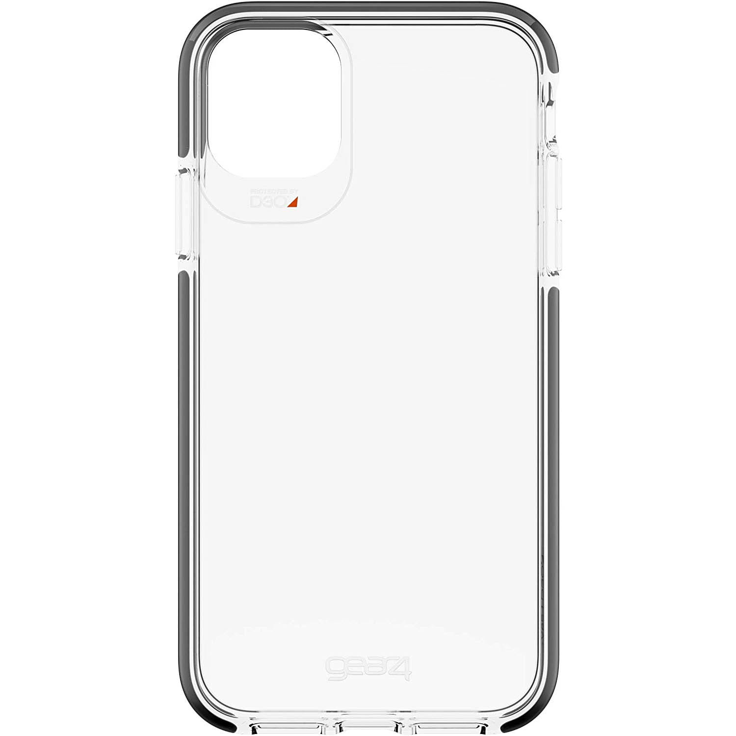 Husa de protectie Gear4 Piccadilly pentru iPhone 11, Policarbonat, Negru/Transparent