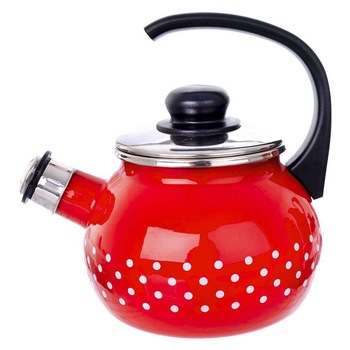 Ceainic smaltuit, Orion, Otel emailat, Rosu, 1.75 L Ceainic smaltuit, Orion, Otel emailat, Rosu, 1.75 L