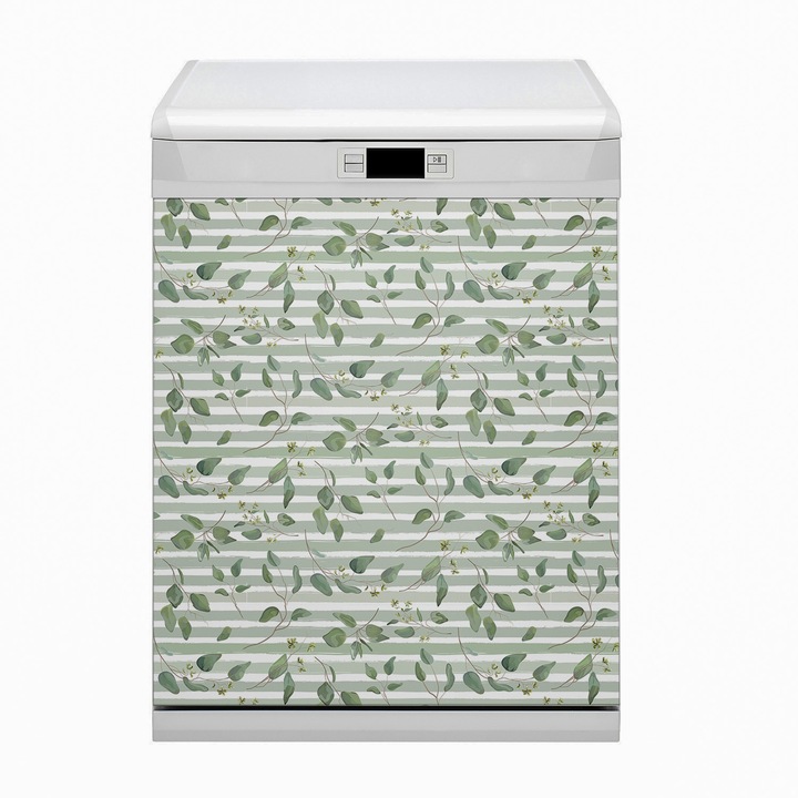 Magnet decorativ. Dreptunghi. Frunze Pe Fundal. Verde. 60x80 cm. 010220270050000054816