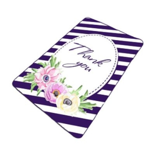 Covoras de baie, Alessia Home, Kate, 80x100 cm, Thank You