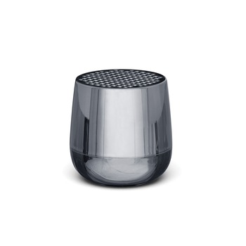 Boxa portabila Lexon, Mino+, conectare Bluetooth, functie hands-free, functie telecomanda pentru selfie-uri, incarcare wireless/USB-C, design mini, gri metalic Boxa portabila Lexon, Mino+, conectare Bluetooth, functie hands-free, functie telecomanda pentru selfie-uri, incarcare wireless/USB-C, design mini, gri metalic